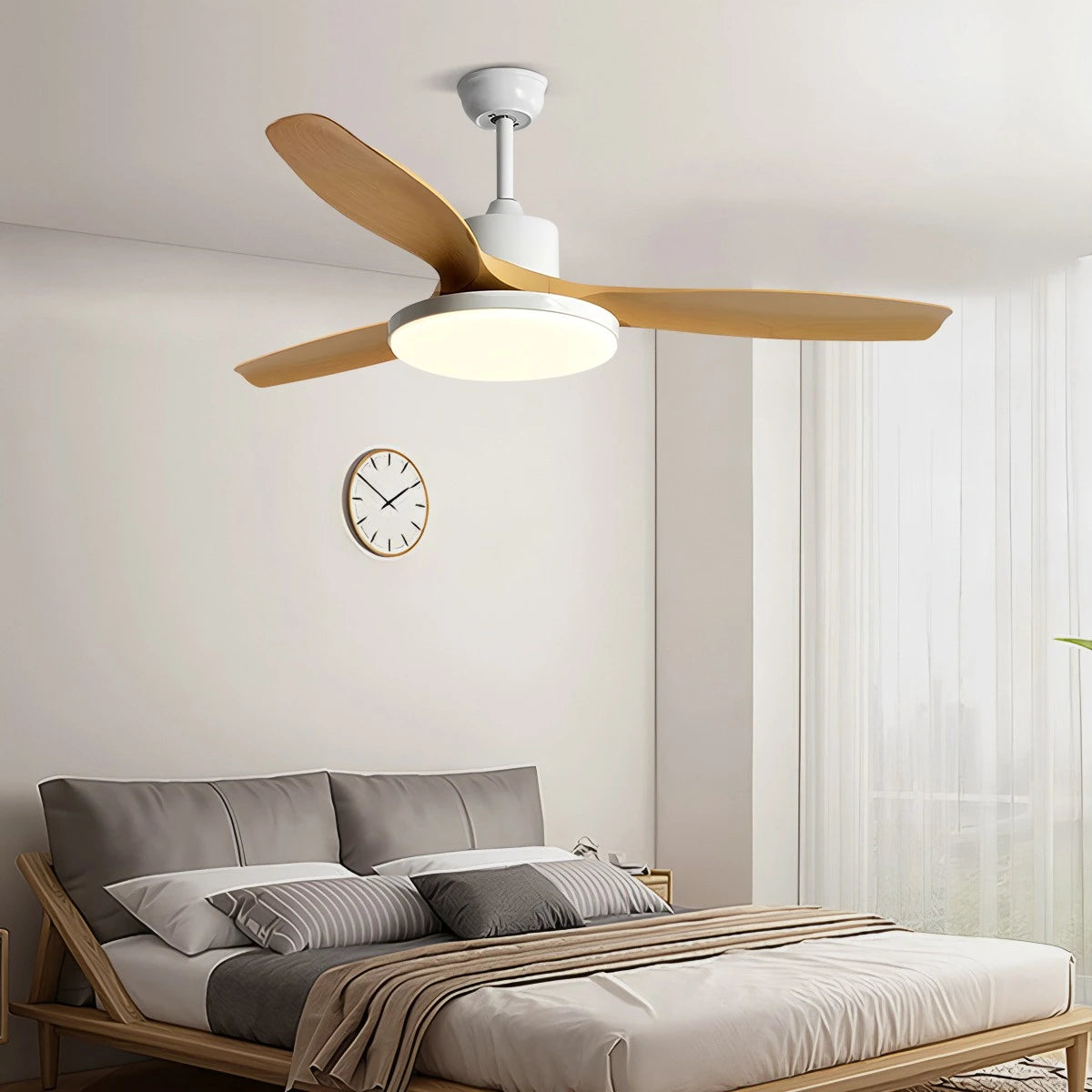 Antizer Scandi Reversible Ceiling Fan with Light
