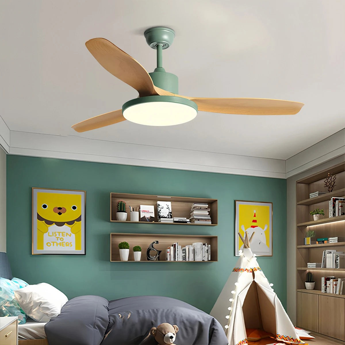 Antizer Scandi Reversible Ceiling Fan with Light
