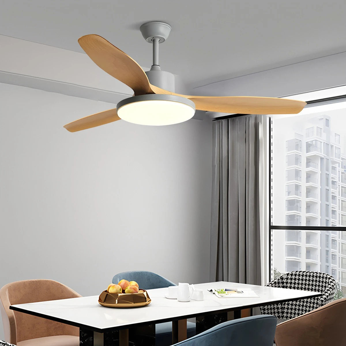 Antizer Scandi Reversible Ceiling Fan with Light