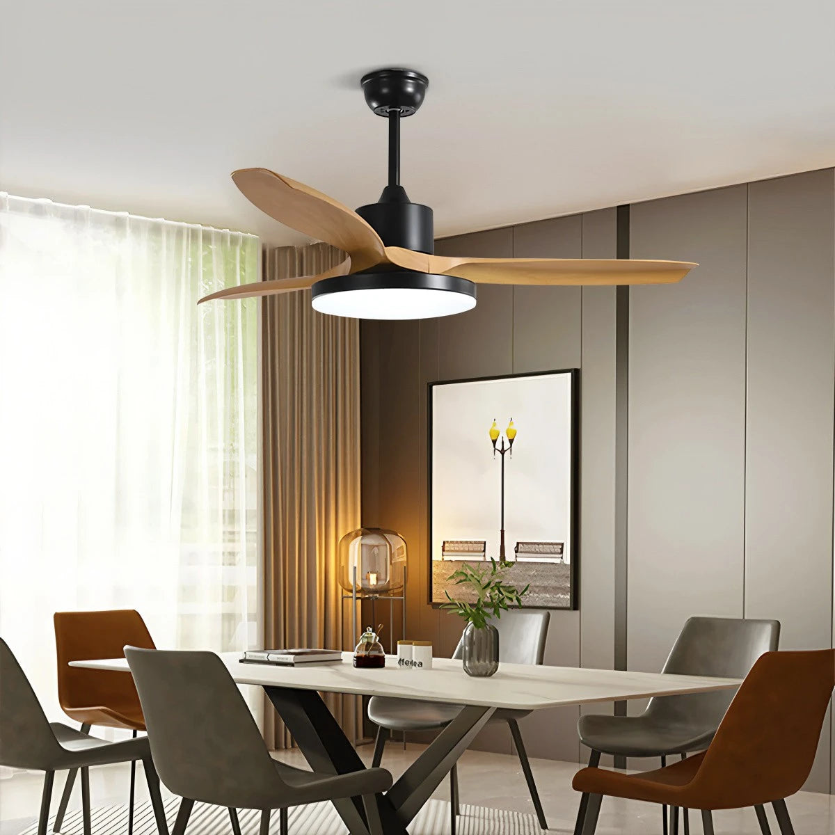 Antizer Scandi Reversible Ceiling Fan with Light