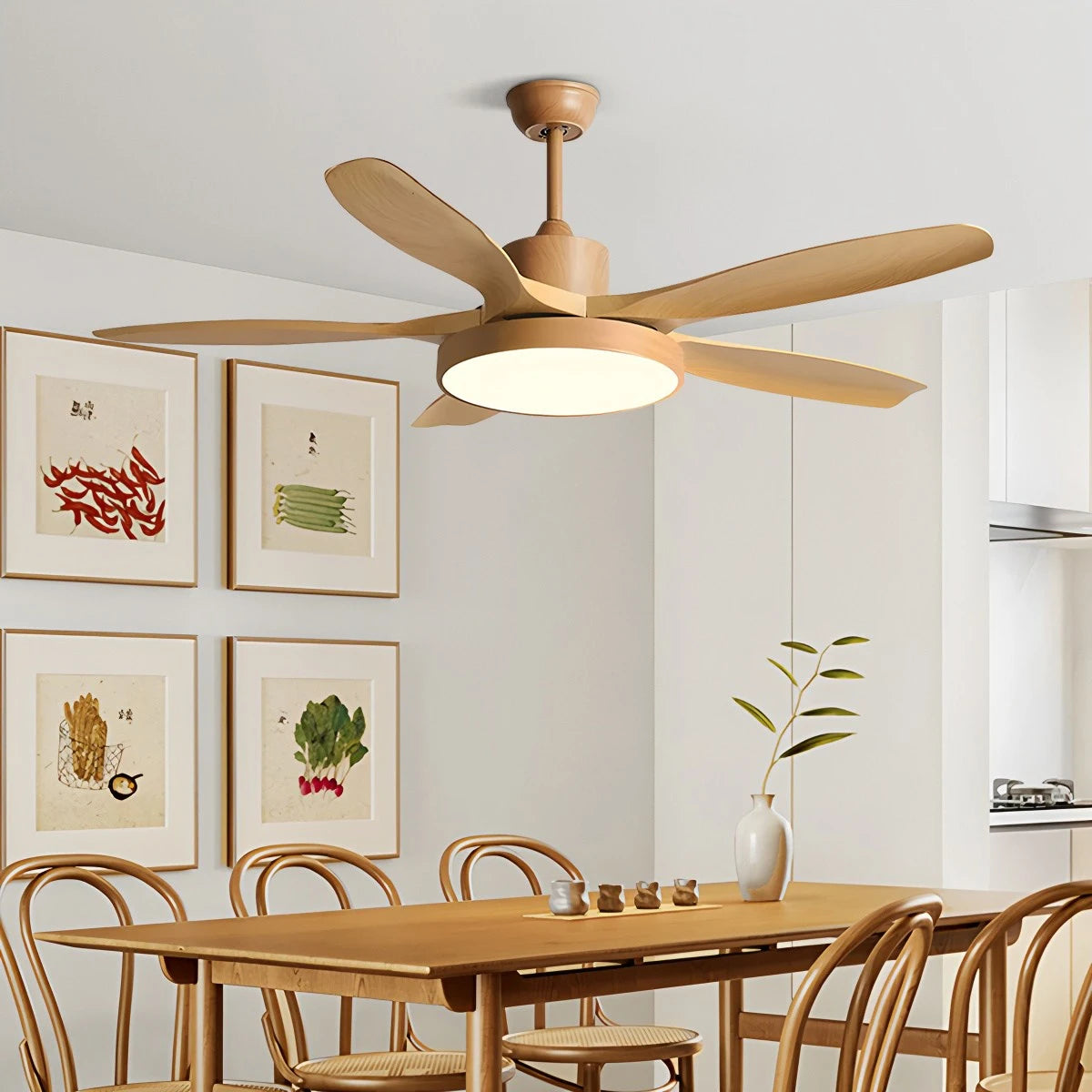 Antizer Scandi Reversible Ceiling Fan with Light