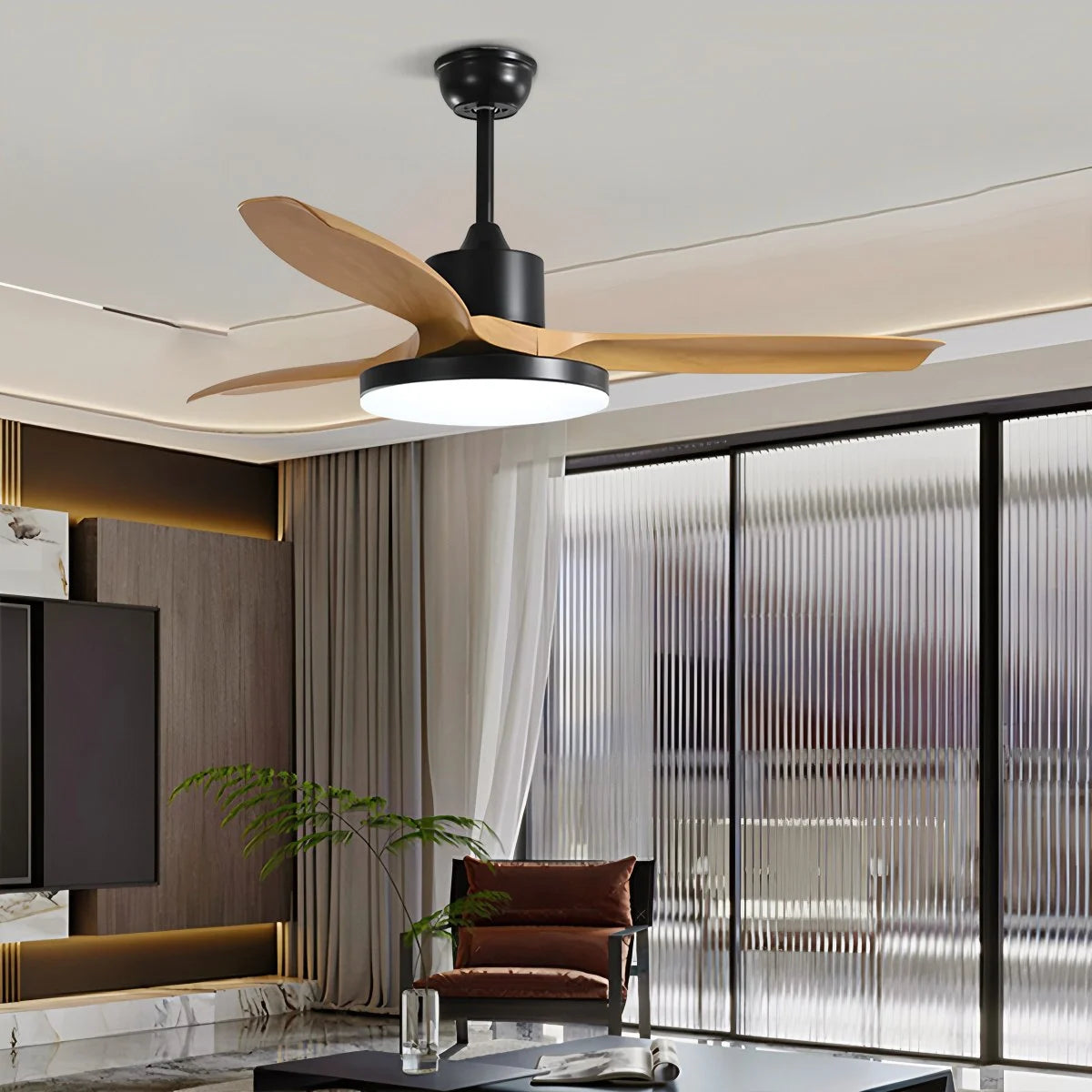 Antizer Scandi Reversible Ceiling Fan with Light