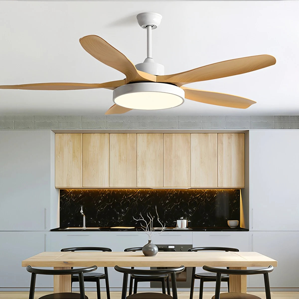 Antizer Scandi Reversible Ceiling Fan with Light