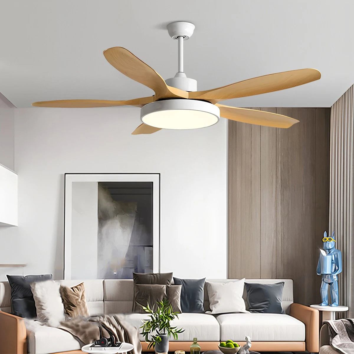 Antizer Scandi Reversible Ceiling Fan with Light