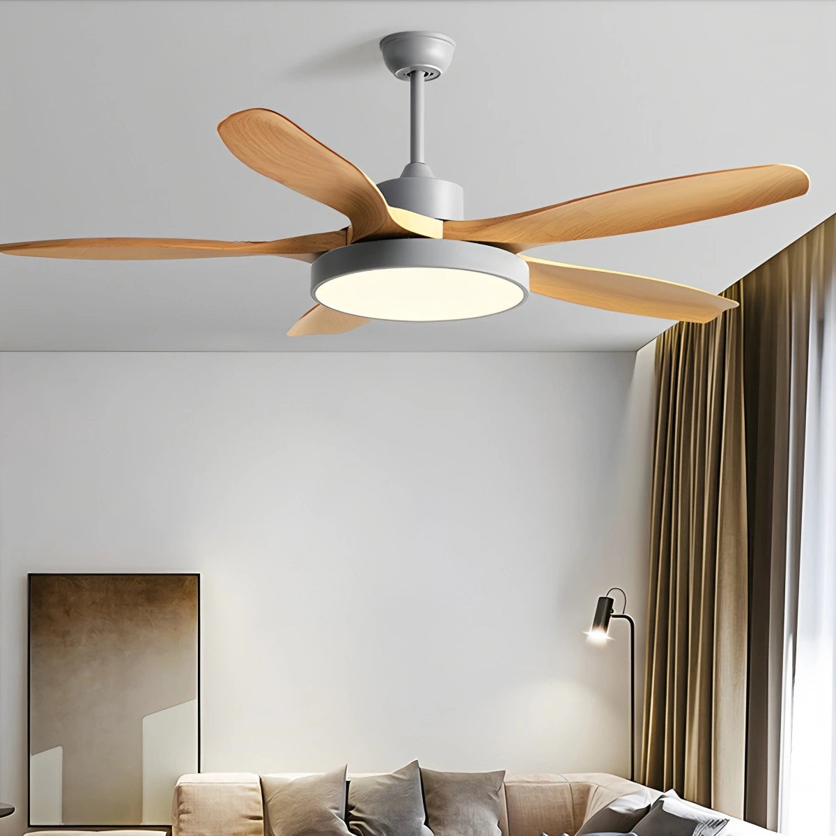 Antizer Scandi Reversible Ceiling Fan with Light