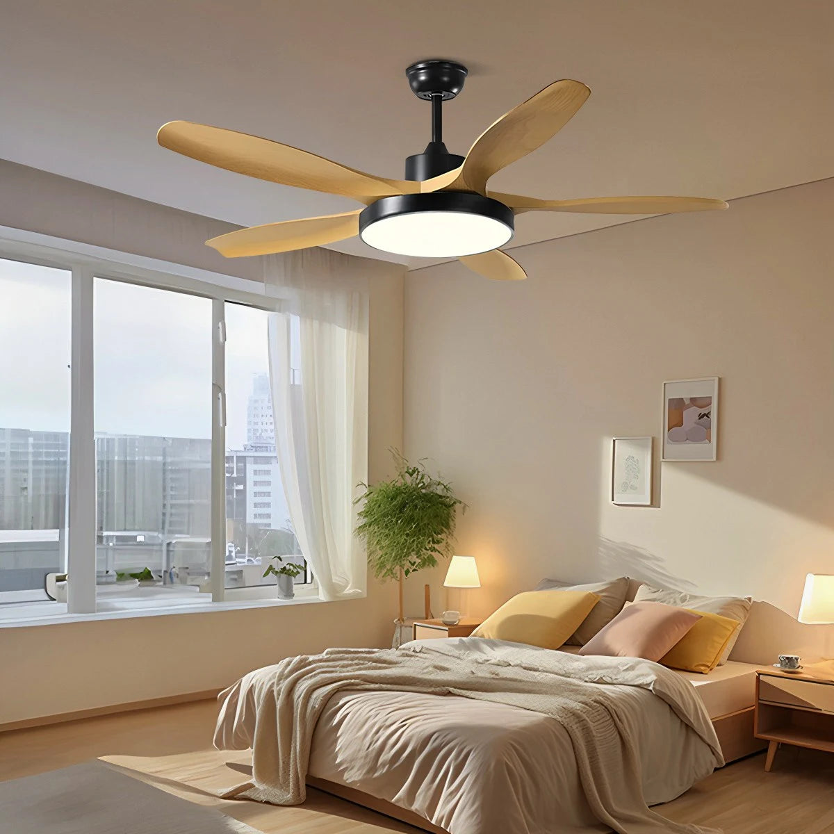 Antizer Scandi Reversible Ceiling Fan with Light