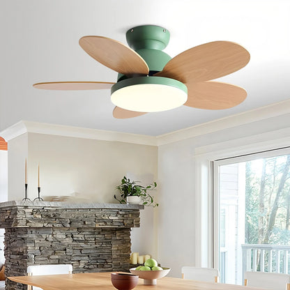 Antizer Scandi Wood Ceiling Fan Lamp for Children’s Room