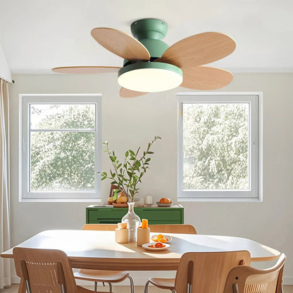 Antizer Scandi Wood Ceiling Fan Lamp for Children’s Room