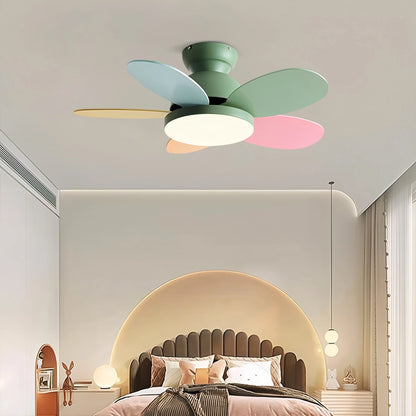 Antizer Scandi Wood Ceiling Fan Lamp for Children’s Room