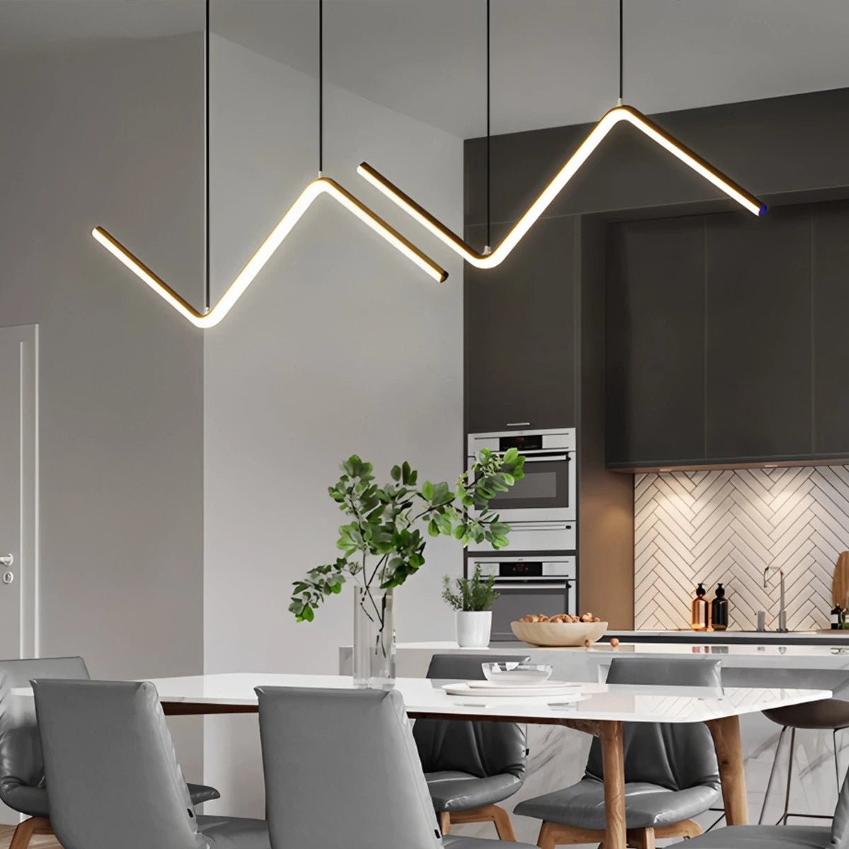 Antizer Serena Z-shaped Pendant Light for Dining Room