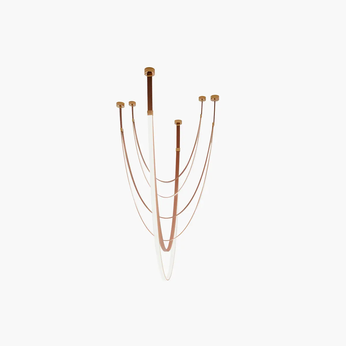 Antizer Shalom Leather Chandelier for Staircase