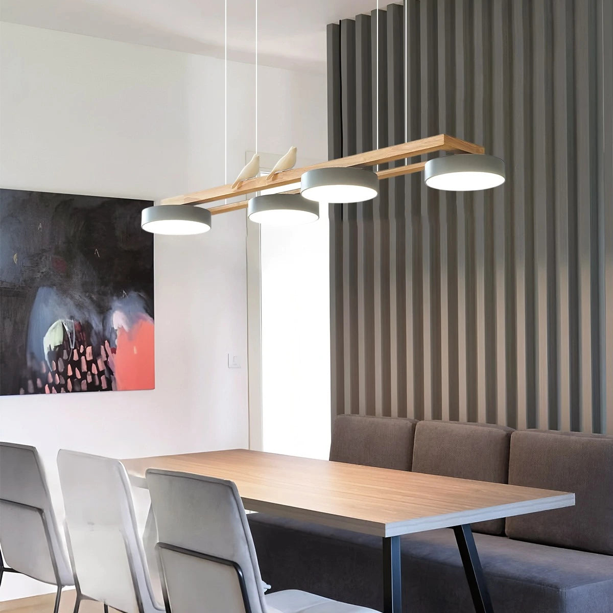 Antizer Sienna Bird Long Chandelier for Dining Room