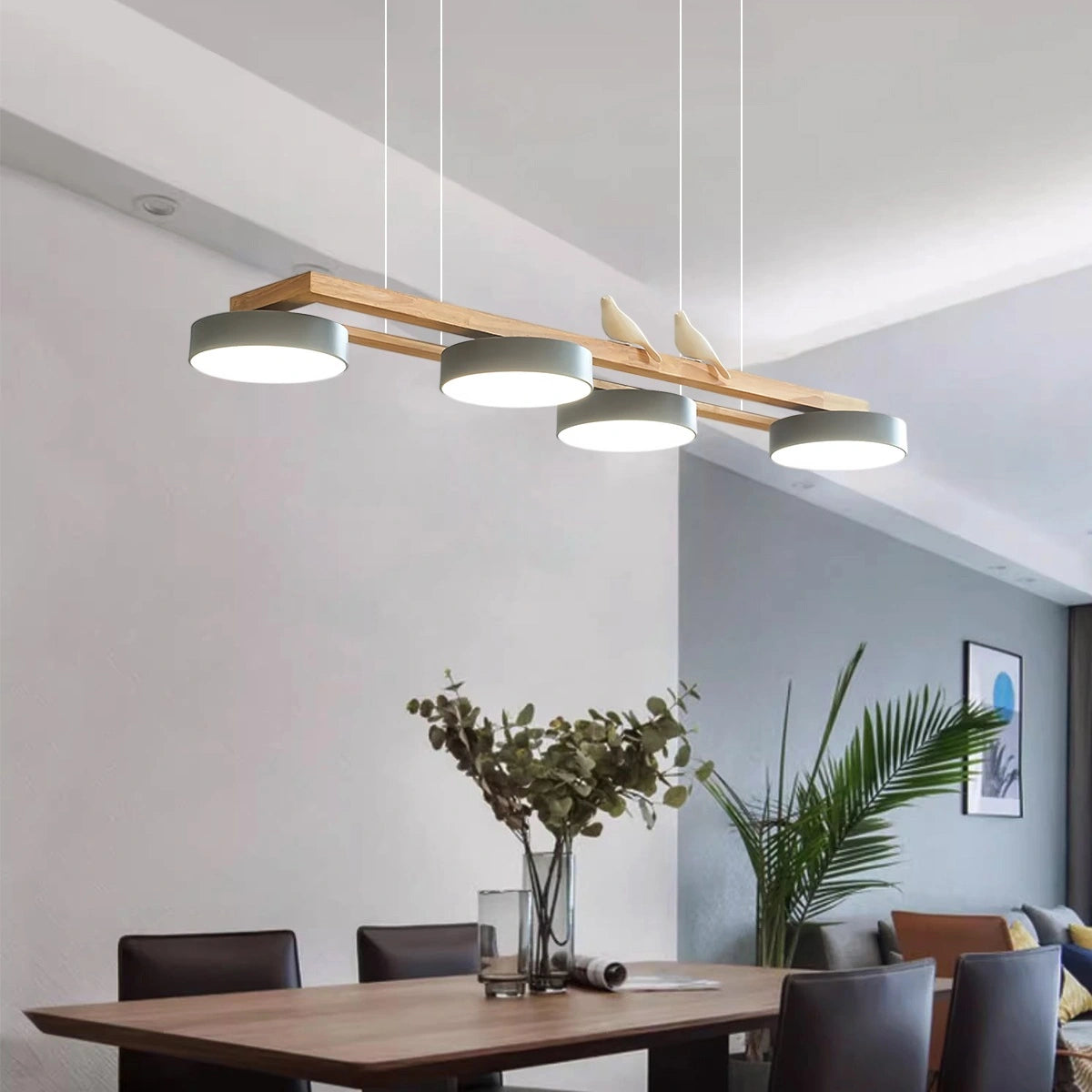 Antizer Sienna Bird Long Chandelier for Dining Room