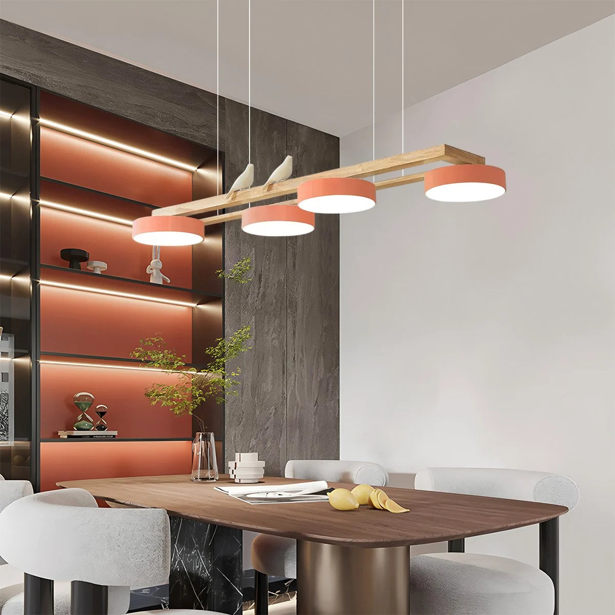 Antizer Sienna Bird Long Chandelier for Dining Room