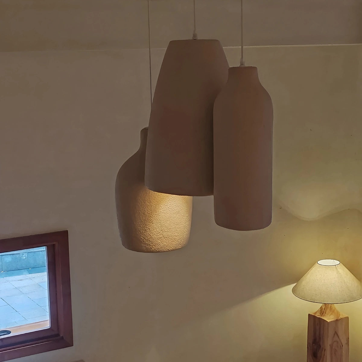 Antizer Simple Gypsum Pendant Lights for Dining Room