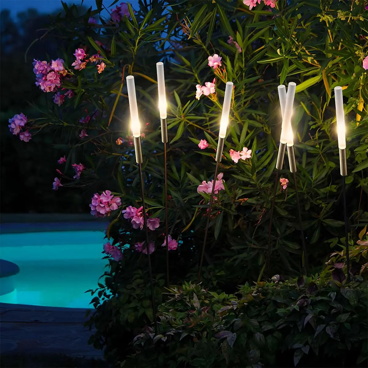 Antizer Solar Outdoor LED Reed Decorative Floor Light