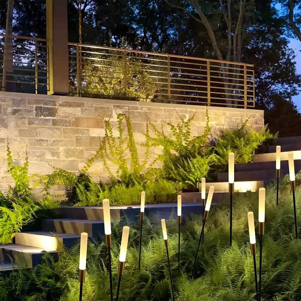 Antizer Solar Outdoor LED Reed Decorative Floor Light