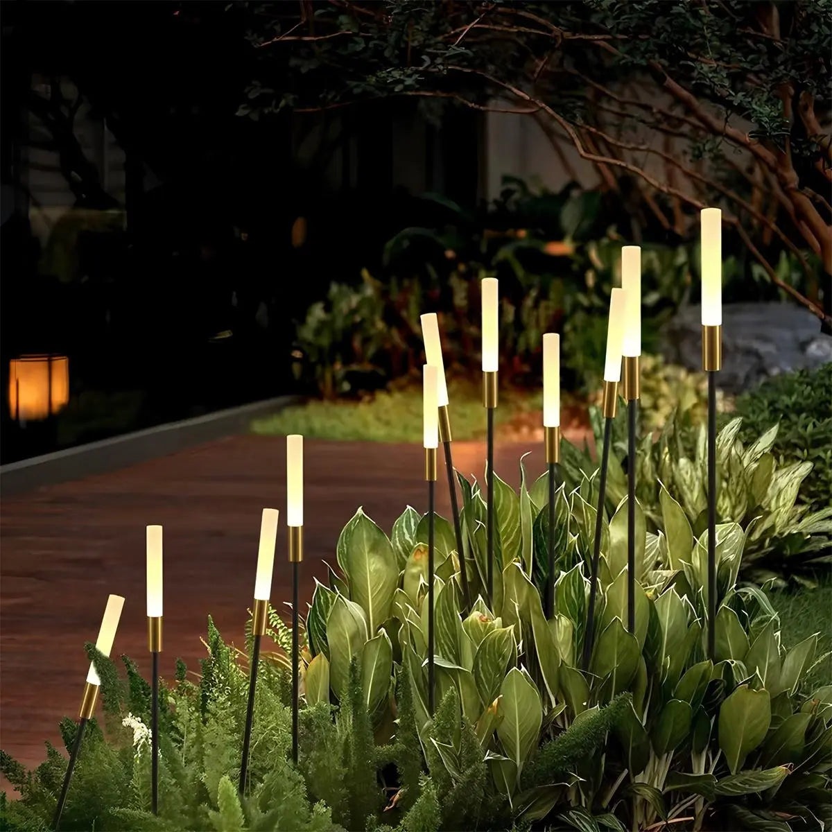 Antizer Solar Outdoor LED Reed Decorative Floor Light