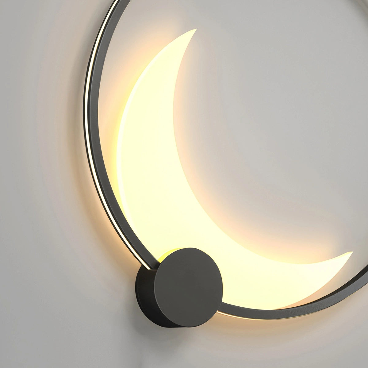 Antizer Solar Outdoor Moon Wall Lamp
