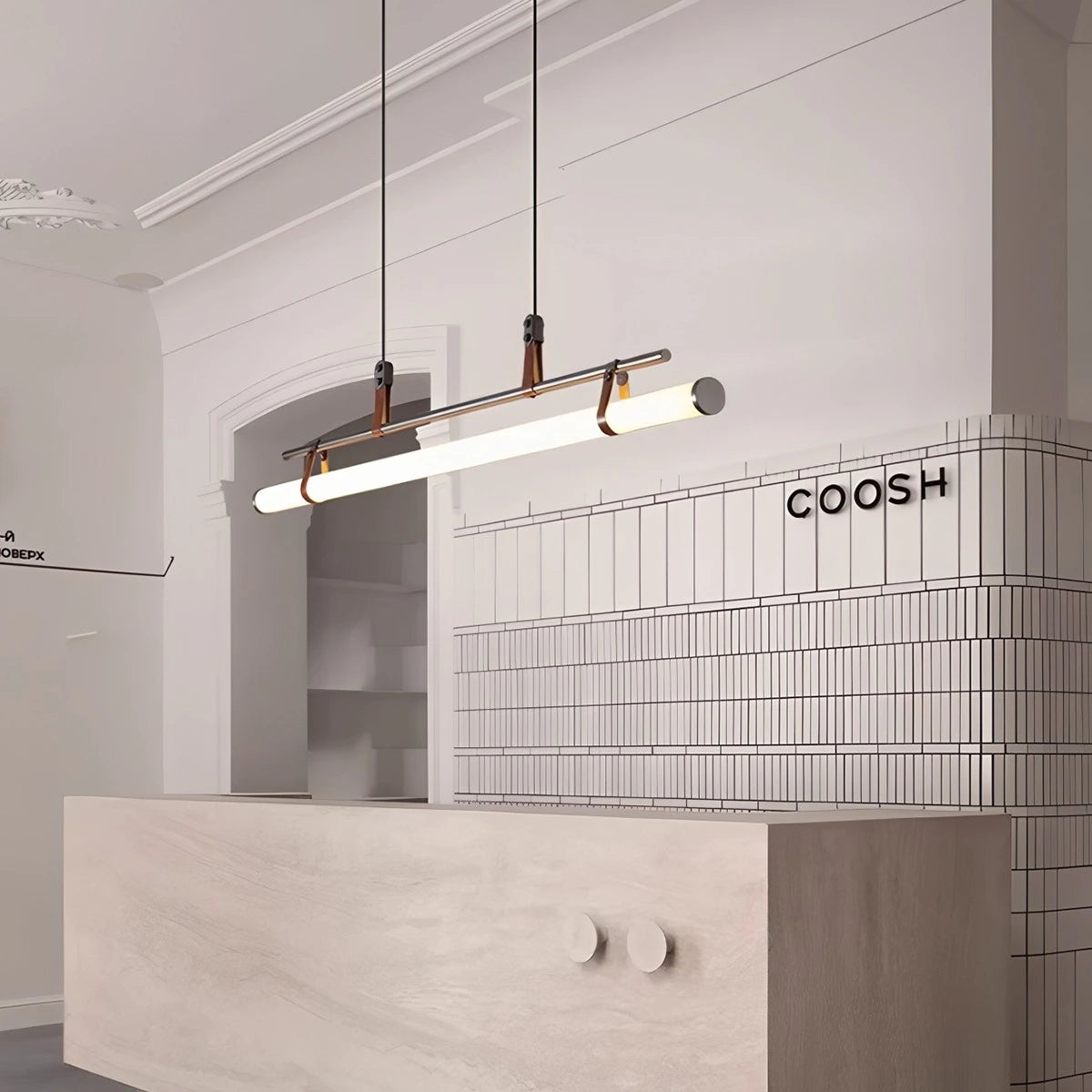Antizer Solin Linear LED Pendant Light for Dining Area
