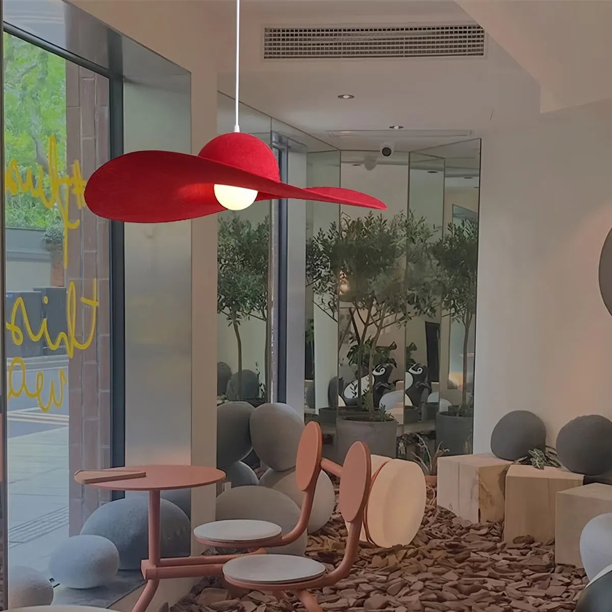 Antizer Straw Hat Acoustic Pendant Light for Dining room
