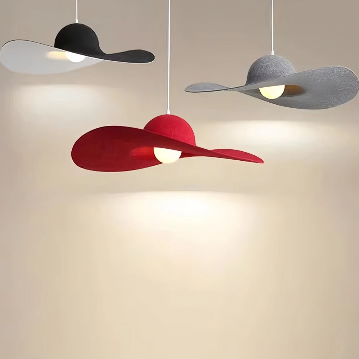 Antizer Straw Hat Acoustic Pendant Light for Dining room