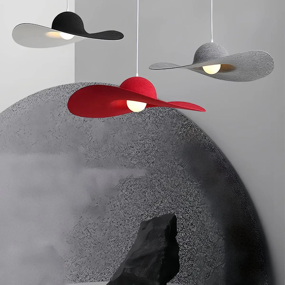 Antizer Straw Hat Acoustic Pendant Light for Dining room