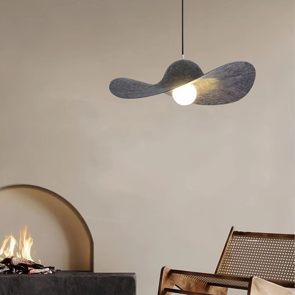 Antizer Straw Hat Acoustic Pendant Light for Dining room