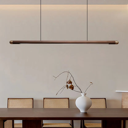 Antizer Svelte Wood Linear Pendant Light for Kitchen