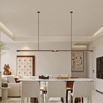 Antizer Svelte Wood Linear Pendant Light for Kitchen