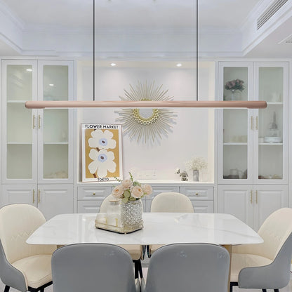Antizer Svelte Wood Linear Pendant Light for Kitchen