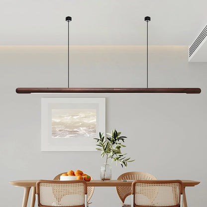Antizer Svelte Wood Linear Pendant Light for Kitchen