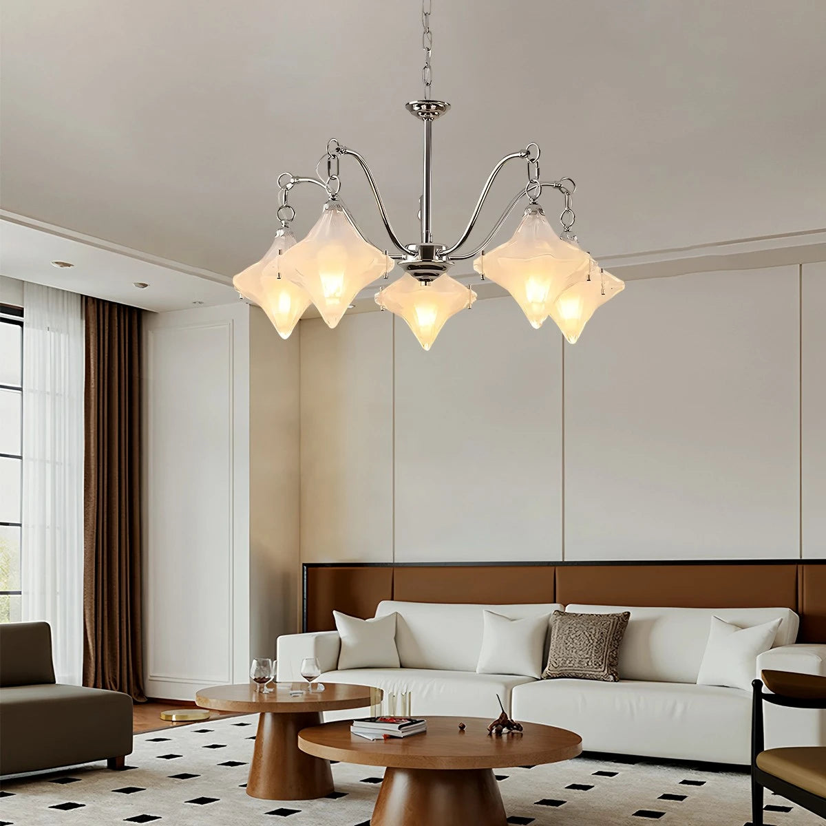 Antizer Sylume Star-Shaped Chandelier for Living Room