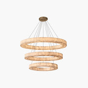 Antizer Teva Round Spanish Alabaster Chandelier for Living Room