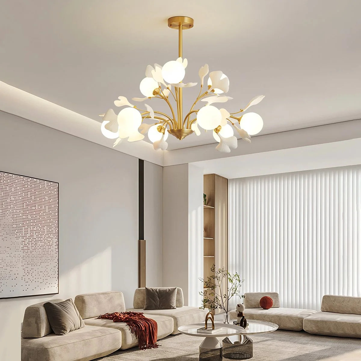 Antizer Thalassa Ginkgo Chandelier for Living Room