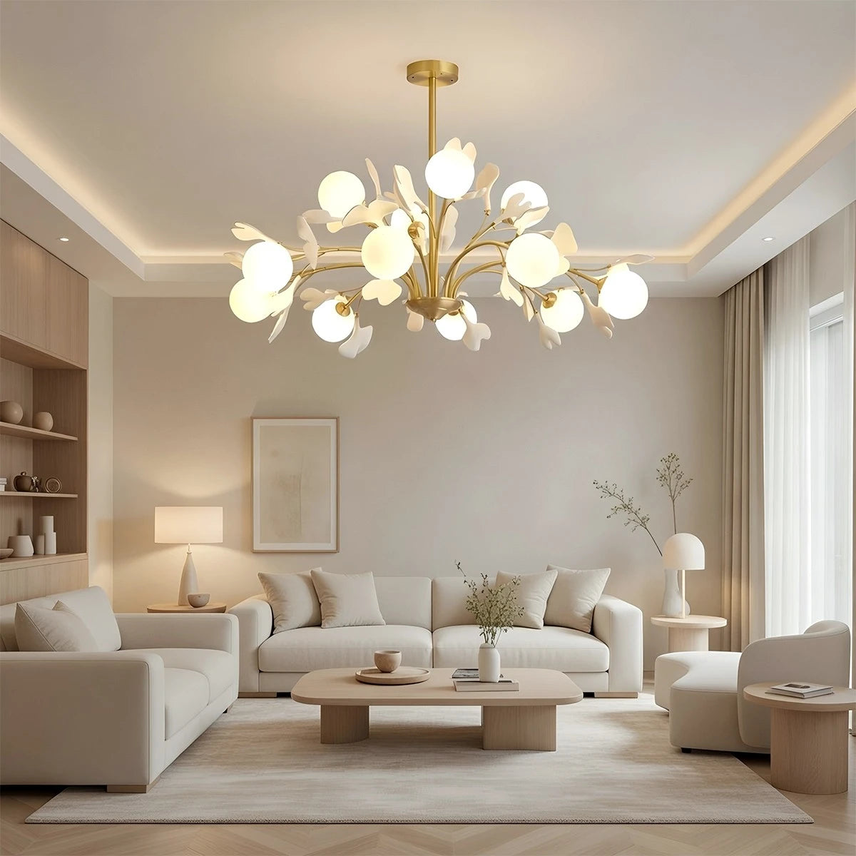Antizer Thalassa Ginkgo Chandelier for Living Room