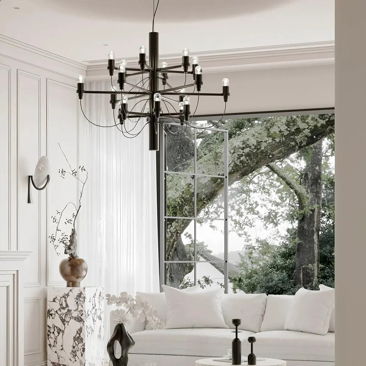 Antizer Tiered Modern Candle Chandelier