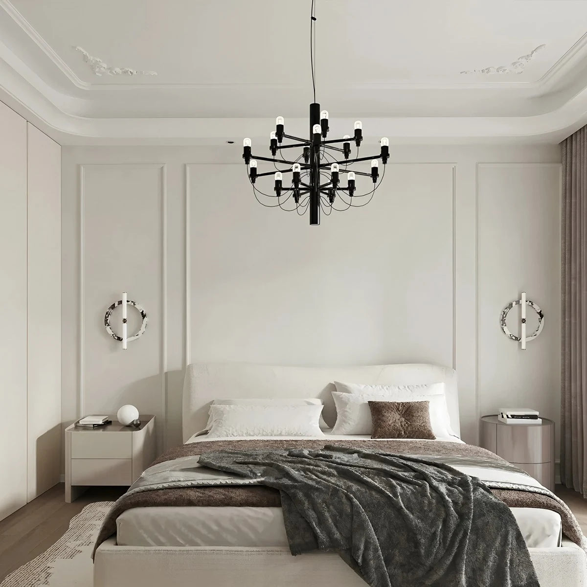 Antizer Tiered Modern Candle Chandelier
