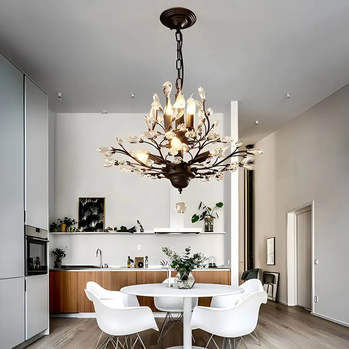 Antizer Tree Branch Crystal Chandelier