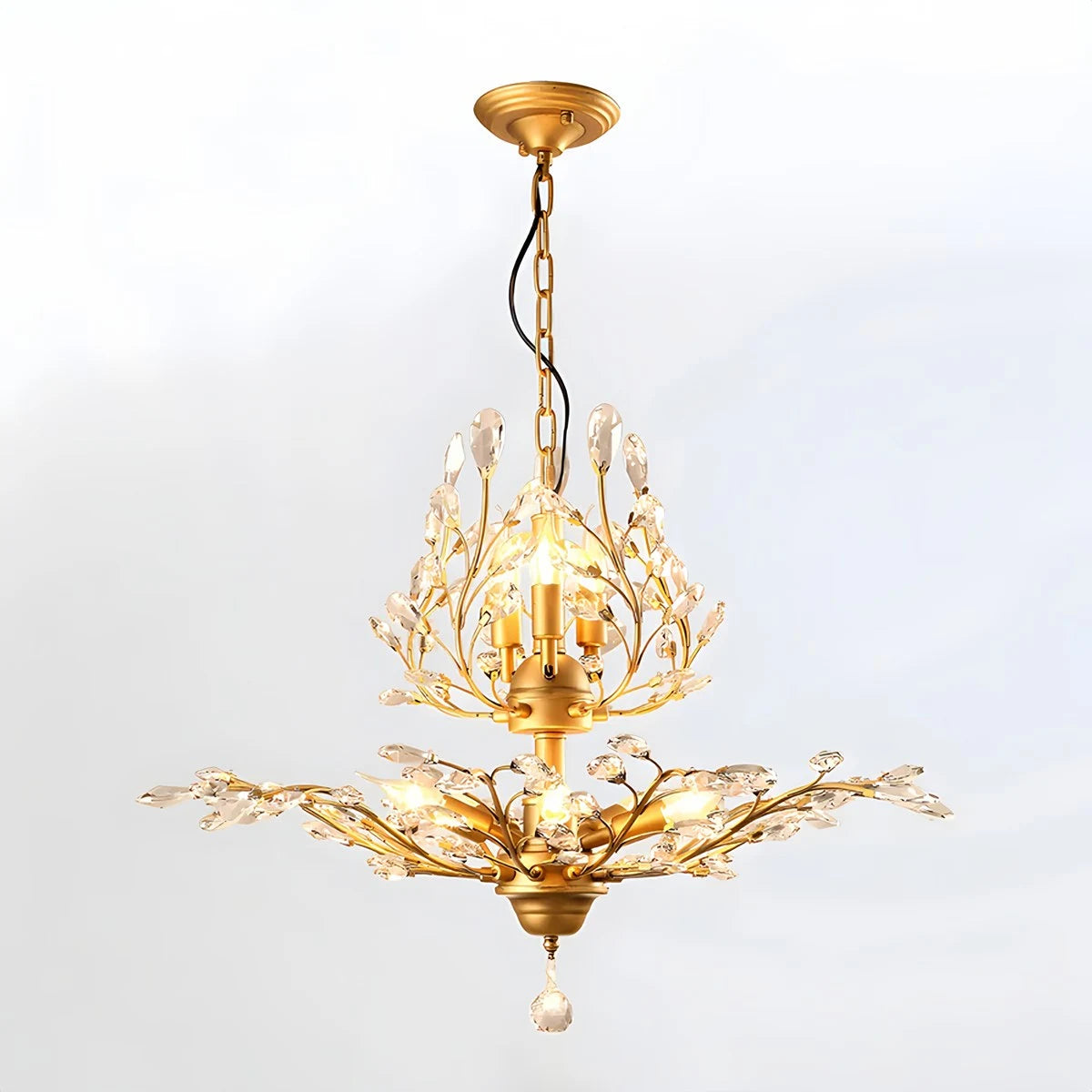 Antizer Tree Branch Crystal Chandelier