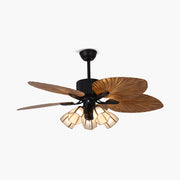 Antizer Tropical Palm Leaves Ceiling Fan with Light