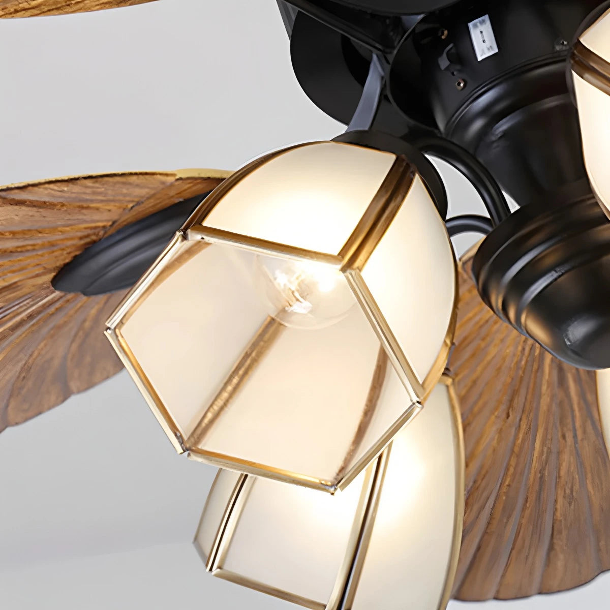 Antizer Tropical Palm Leaves Ceiling Fan with Light