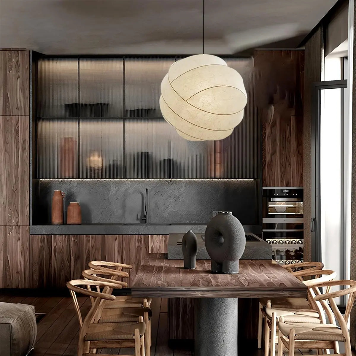 Antizer Turner Modern Spherical Pendant Light for Dining Room