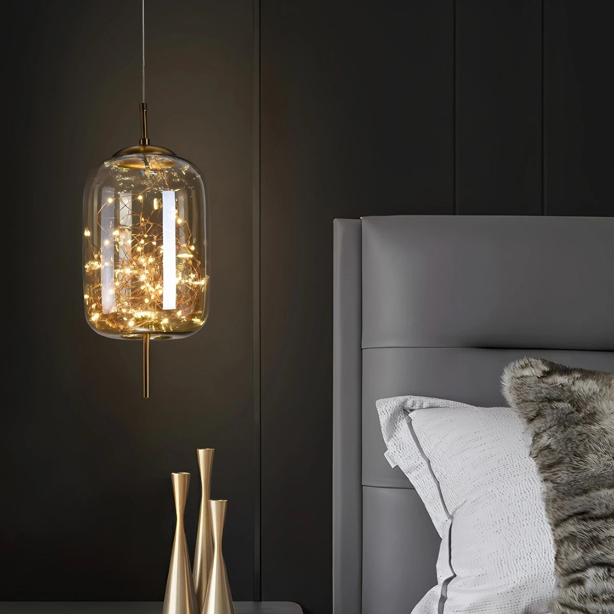 Antizer Twirl Modern Pendant Light for Bedroom