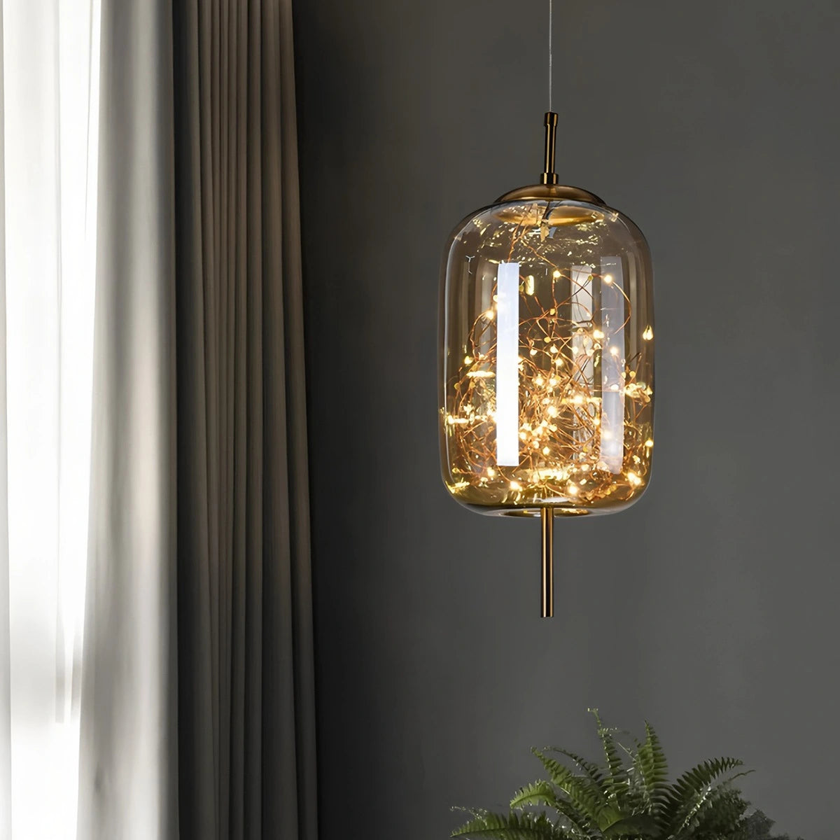 Antizer Twirl Modern Pendant Light for Bedroom