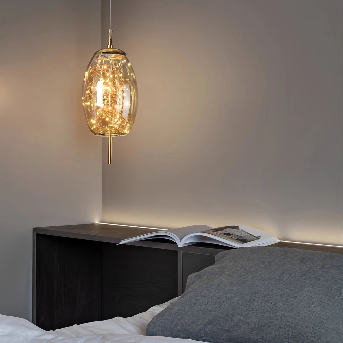 Antizer Twirl Modern Pendant Light for Bedroom