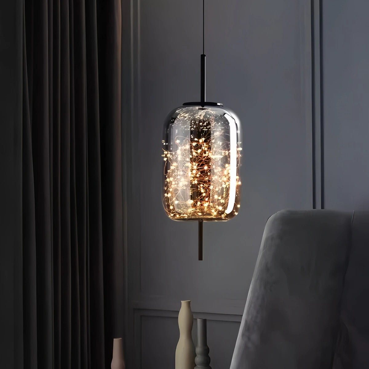 Antizer Twirl Modern Pendant Light for Bedroom