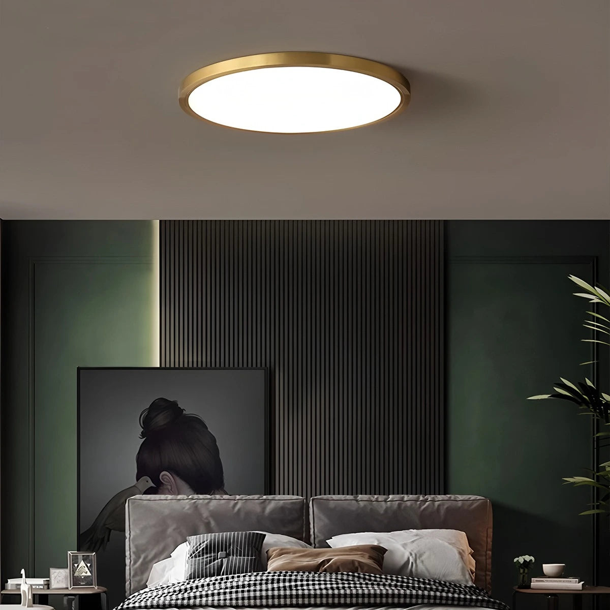 Antizer Ultra Thin Minimalist Ceiling Light for Bedroom
