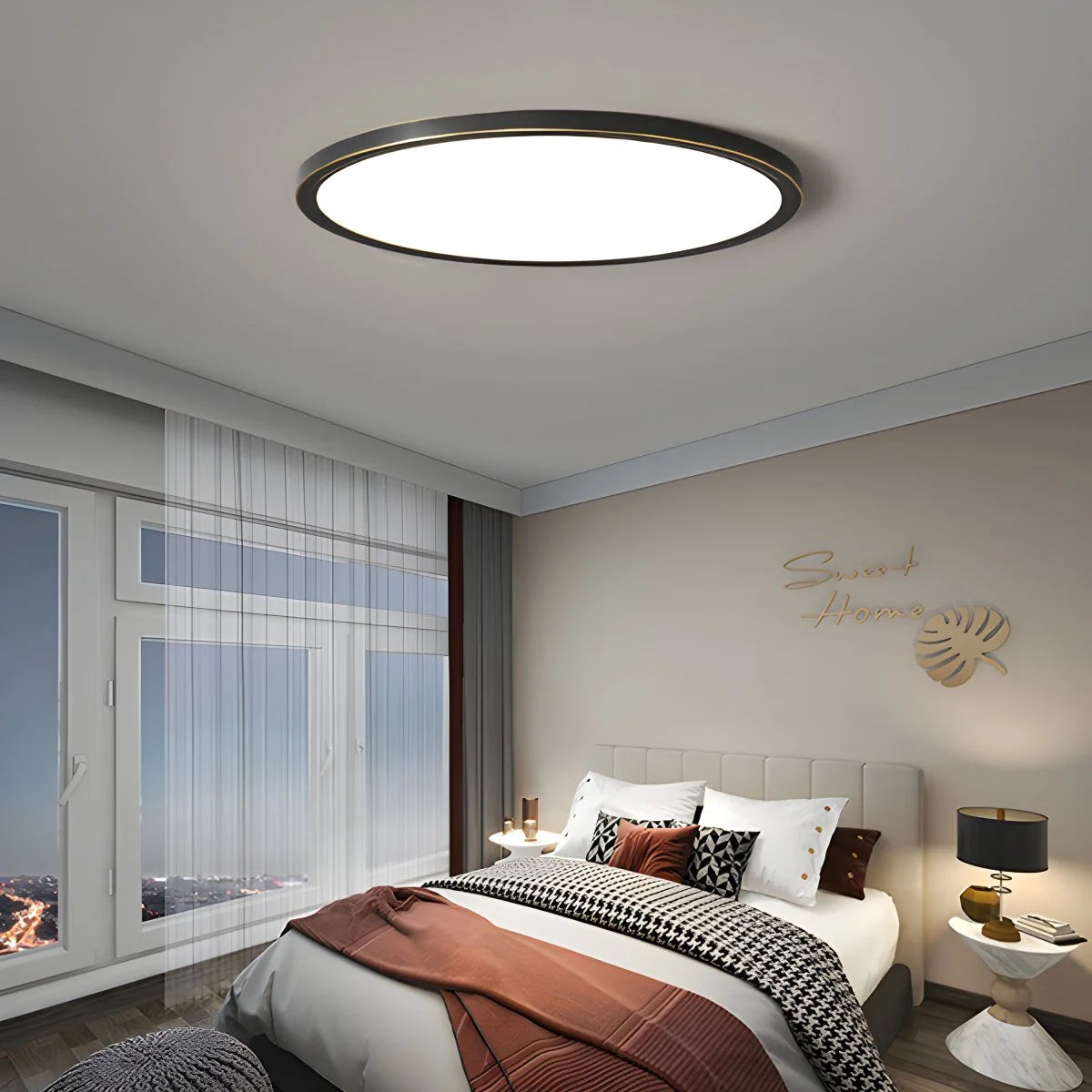 Antizer Ultra Thin Minimalist Ceiling Light for Bedroom