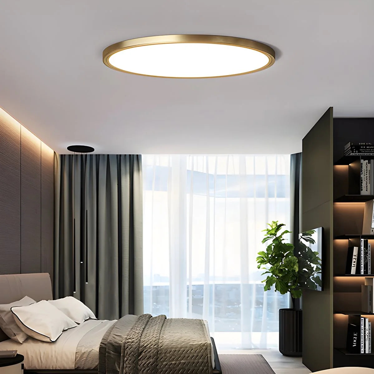 Antizer Ultra Thin Minimalist Ceiling Light for Bedroom